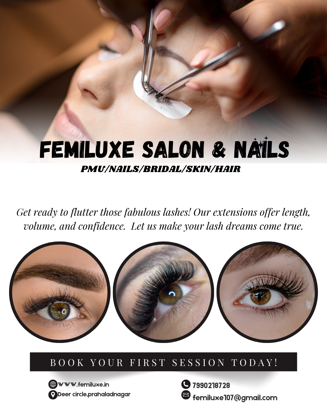 black and white gradient photo collage eyelash extension services instagram post (1)